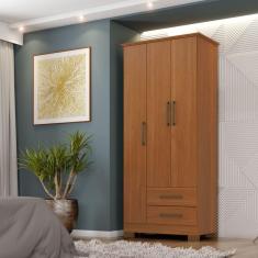 Imagem de Guarda-roupa França Mdp 3 Portas 2 Gavetas Cinamomo