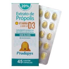 Imagem de Extrato De Própolis Com Vitamina D3 2.000Ui 45 Cápsulas Prodapys