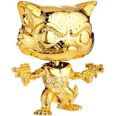 Imagem de Boneco de 10º aniversário da Marvel Studios Rocket Raccoon Gold Chrome