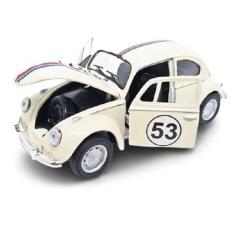 Imagem de 1 Miniatura Fusca Herbie 53 Carro Metal Abre Porta Classico