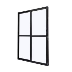 Imagem de Porta de Aluminio Balcão 210x160cm 2 Folhas com Vidro Liso e Batente 7,9cm Cristal Ramassol