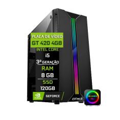 Imagem de Computador Gamer Fácil Intel Core i5 3470s (Terceira Geração) 8GB GT 420 4GB 128 bits SSD 120GB Fonte 500W