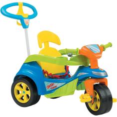 Totoka Triciclo Bebê Carrinho Motoca Velotrol Com Empurrador