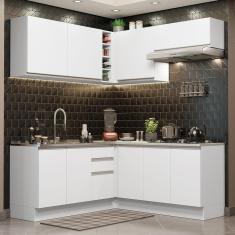 Imagem de Cozinha Completa 349003 Com Armário E Balcão Branco Branco
