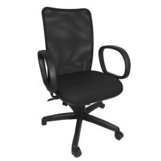 Imagem de Cadeira Diretor New Eco Giratória Tela Mesh Reclinável Com Regulagem D