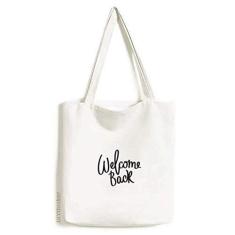 Imagem de Bolsa de compras casual com citação de boas-vindas Art Deco, presente fashion