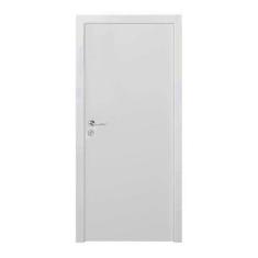 Imagem de Kit Porta de Madeira 210x80cm Lisa Primer Esquerda Moldufama