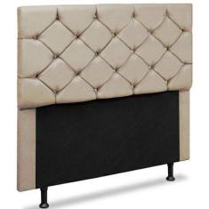 Imagem de Cabeceira Queen Opala 160 CM Suede Marfim - D A Decor