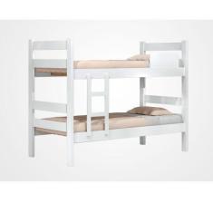 Imagem de Beliche Prisma Plus 100% MDF Branco J&A Móveis