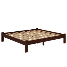 Imagem de Cama King Size Turca New Em Madeira Maciça Cor Castanho - Nemargi