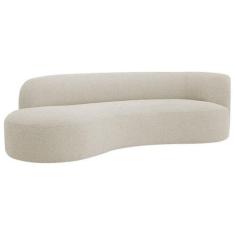 Imagem de Divã Recamier Orgânico Tokyo 200cm Lado Esquerdo Bouclé - ADJ Decor - 