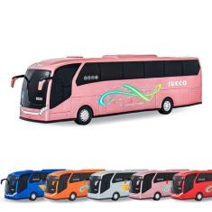 Imagem de Ônibus Brinquedo 42cm Presente Miniatura Várias Cores - Usual Brinqued