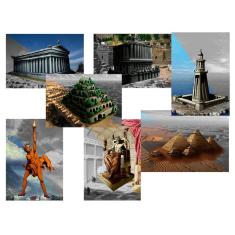 Imagem de Coleção Quebra-cabeças as 7 Maravilhas do Mundo para idosos 24 peças