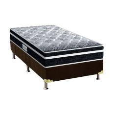 Imagem de Cama Box Solteiro: Colchão Anatômico Probel D33/EP Advanced Tech1500 Plus + Base crc Suede Brown(88x188)