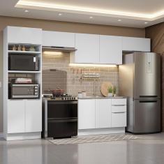 Imagem de Armário de Cozinha Completa 350cm Branco Stella Madesa 01