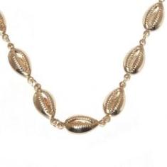Imagem de Colar Choker Buzios Folheado A Ouro 18k
