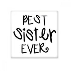 Imagem de Adesivo brilhante de ejo de cerâmica com citações Family Love Bless Best Sister