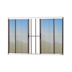 Imagem de Janela Confort 4 Folhas com Grade Vidro Reflex 100cm x 120cm Brimak