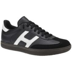 Imagem de Tênis Feminino Casual Branco Preto Confortável Lazzlu