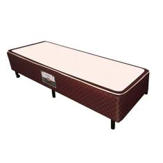 Imagem de Cama Box Base Solteiro Poli Tecido Brown 78X188x27 Castor
