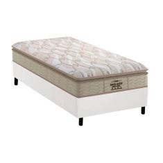 Imagem de Cama Box Solteiro: Colchão Espuma Probel D33/AG65 Guarda Costas Extreme Resistence + Base crc Courano White(88x188)