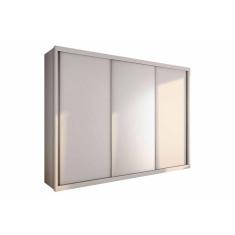 Imagem de Guarda Roupa 3 Portas De Correr E 6 Gavetas Paradizzo Gold Branco Novo Horizonte