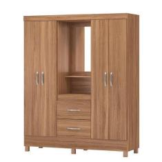 Imagem de Guarda-Roupa Capelinha Demobile Lord 4 Portas 2 Gavetas E Espelho