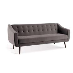 Imagem de Sofá-Cama Casal 3 Lugares Beatriz Veludo Cinza