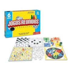 Imagem de Jogos De Tabuleiro Reunidos 6 Em 1 Nig Brinquedos