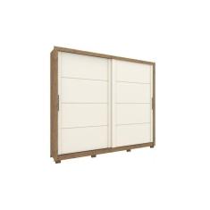 Imagem de Guarda Roupa Casal 2 Portas De Correr E 4 Gavetas Palace Rustico Off White Henn