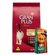 Imagem de Ração Gran Plus Gatos Castrados Sênior Frango e Arroz – 10,1kg + Surpresa