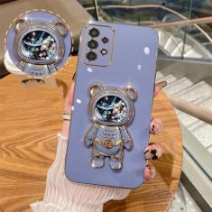 Imagem de Capa macia de telefone astronauta para Samsung galaxy A32 A52 A52S A72 A51 A71 A20S A21S A22 A54 A34 A53 A73 A33 A23 A14 A13 A50 30, cinza, para Samsung A70 A70S