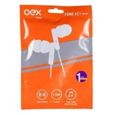 Imagem de Fone De Ouvido Key Oex Cinza Branco E Preto Fn101 - Csl Importadora Lt