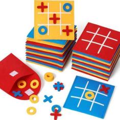 Imagem de Jogo de tabuleiro JoyCat Tic Tac Toe para crianças e família, pacote a