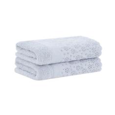 Imagem de Jogo de Toalhas Buddemeyer Lovely Lavabo Cinza 2 peças