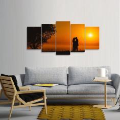 Imagem de Quadro Casal Pôr do Sol decorativo Paisagem Amor Mosaico 5 P