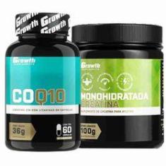 Imagem de Coenzima Q10 60 Caps + Creatina 100g Monohidratada Growth