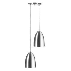 Imagem de Pendente Cone Bala Sadan Aluminio Duplo Escovado