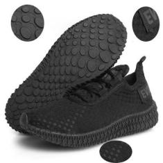 Imagem de Tênis Esportivo Academia Corrida Caminhada Feminino Colméia Black-Feminino