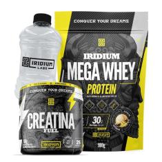 Imagem de Kit Mega Whey Protein +  Creatina Fuel 150g + Galão 950ml-Unissex