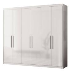 Imagem de Guarda Roupa Venice 6 Portas, 4 Gavetas E 3 Cabideiros Branco - Demóbile Branco