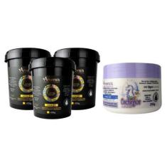 Imagem de Kit Arvensis Cachos 3 Máscara 2X1 + 1 Creme 2X1 Cachinhos