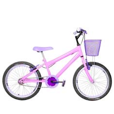 Imagem de Bicicleta Infantil Feminina Aro 20 Aero Rosa e Lilás