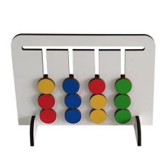 Imagem de Desafio das Cores Brinquedo Educativo Pedagógico em Madeira - TRALALA