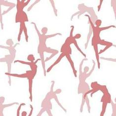 Imagem de Papel De Parede Adesivo Bailarinas 433404430 0,58X3,00M