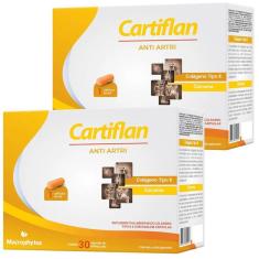 Imagem de Kit 2X Cartiflan Anti Artri (Cúrcuma + Colágeno Tipo 2) 30 Cápsulas - Macrophytus