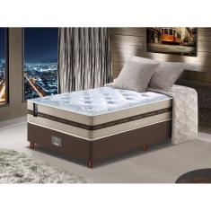 Imagem de Conjunto Cama Box Solteiro De Molas Ensacadas Cama Inbox Select Basic 88x188x65 Bege