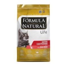 Imagem de Ração Seca Formula Natural Life Para Gatos Castrados Sabor Salmão - 1