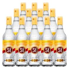 Imagem de Cachaça Aguardente 51 Garrafa 965ml 12 Unidades