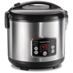 Imagem de Panela Elétrica de Arroz, 7 L, 700 W, 110 V, HAMILTON BEACH 37548, Prateado